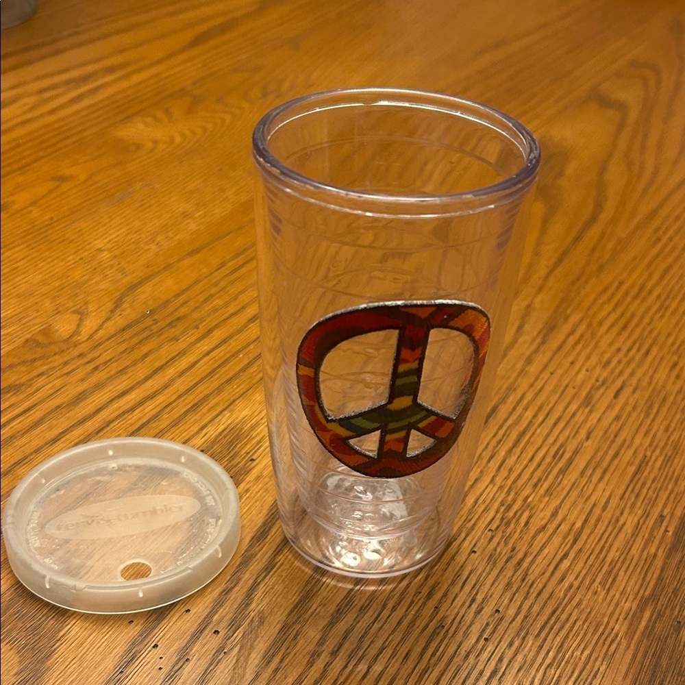 Tervis Peace Sign Tumbler with Lid - Red and Orange/8